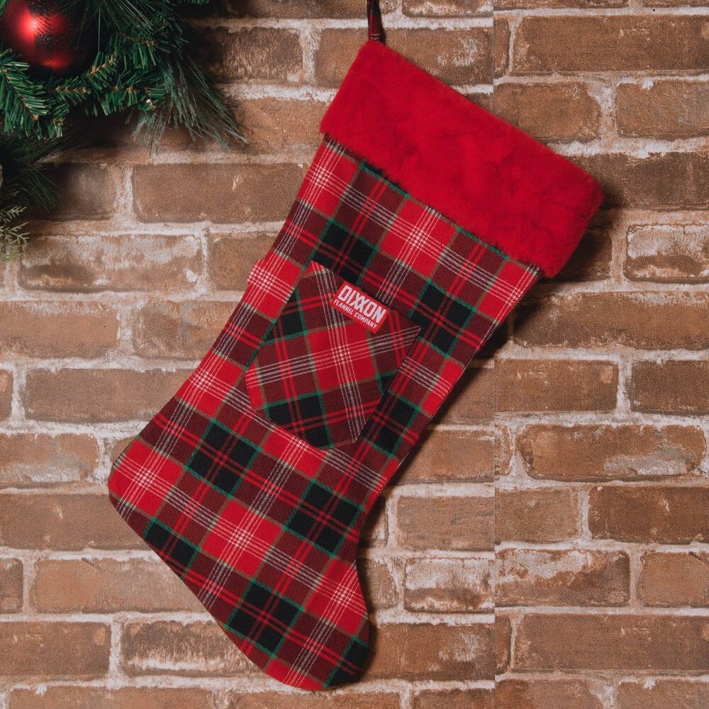 Dixxon Flannel HOLLY Christmas Stocking